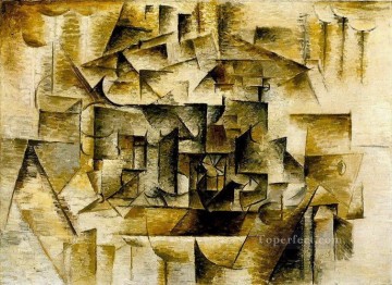  morte Painting - Nature morte avec verre et citron 1910 Cubist